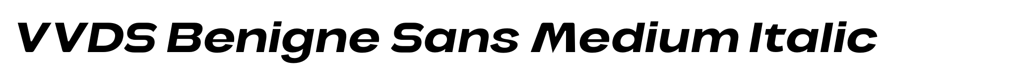 VVDS Benigne Sans Medium Italic image